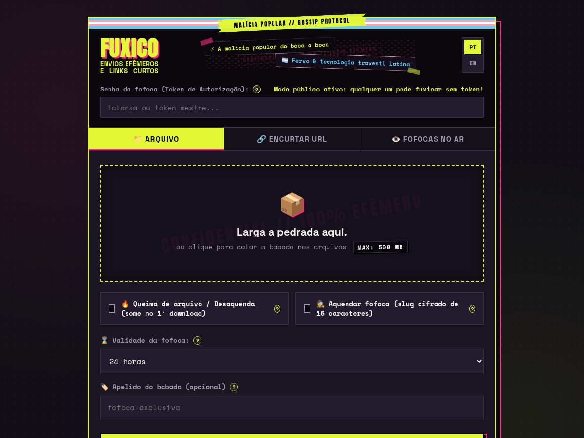 Dropzone Upload Interface